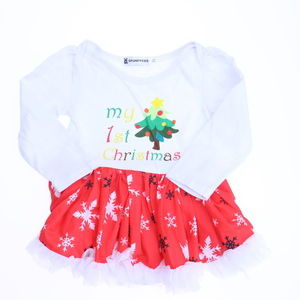 Spunky Kids Girls White | Red Dress size: 2-3T